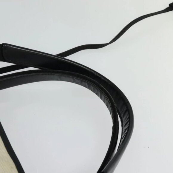 BALENCIAGA Navy Kabas Hand Bag Canvas Ivory Silver - Picture 7 of 16